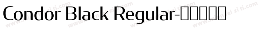 Condor Black Regular字体转换